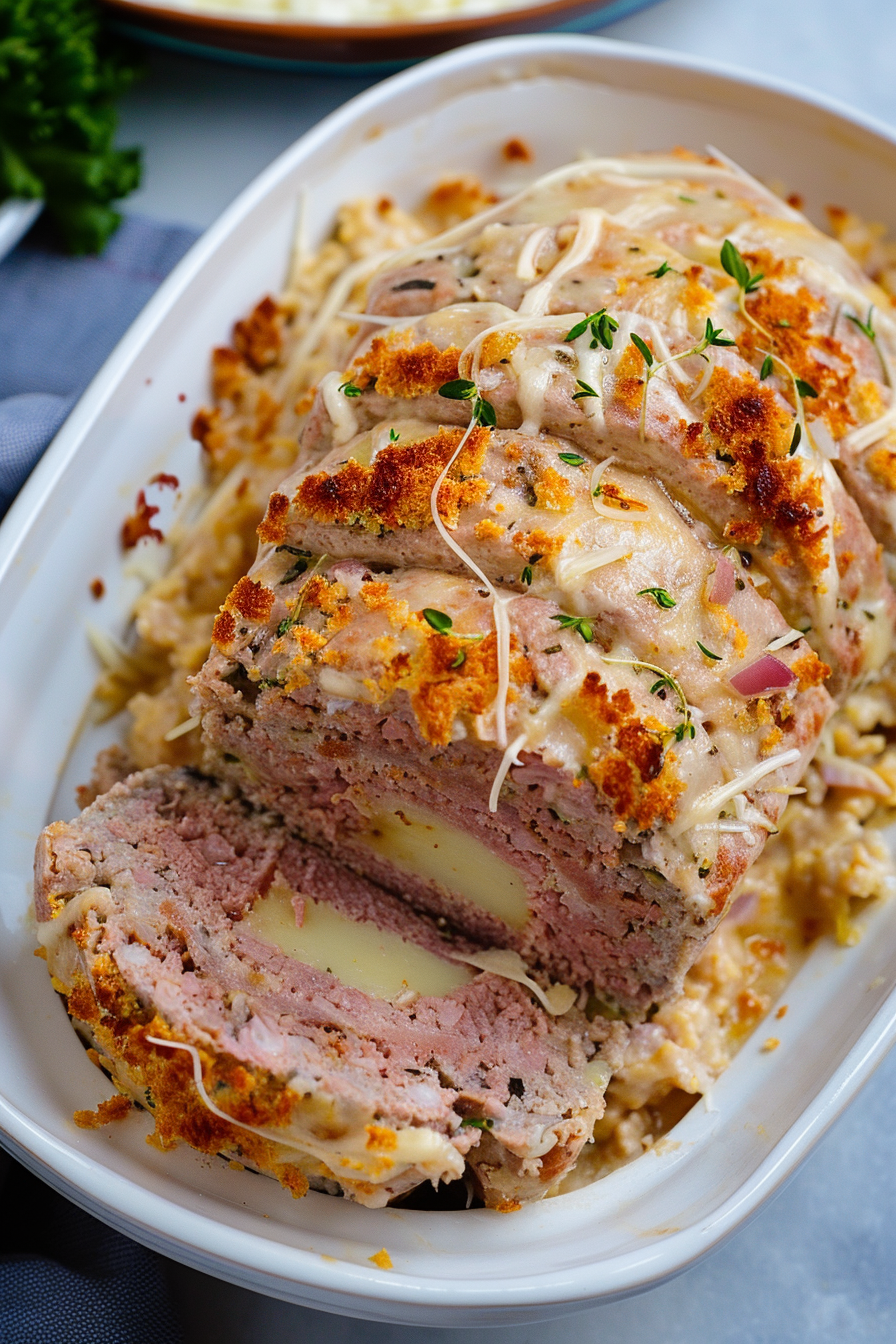 Chicken Cordon Bleu Meatloaf Recipe