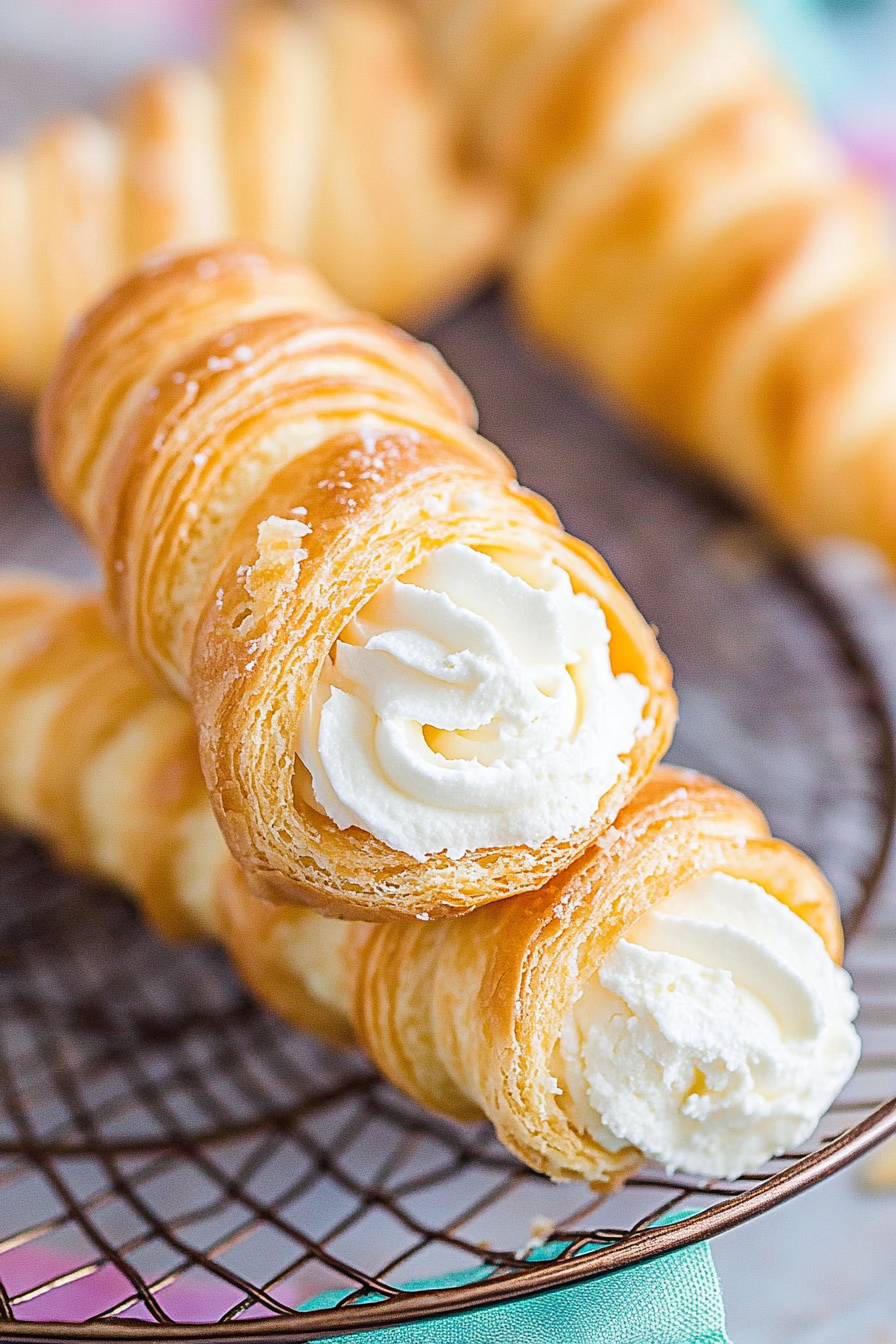 Easy Homemade Cream Horns