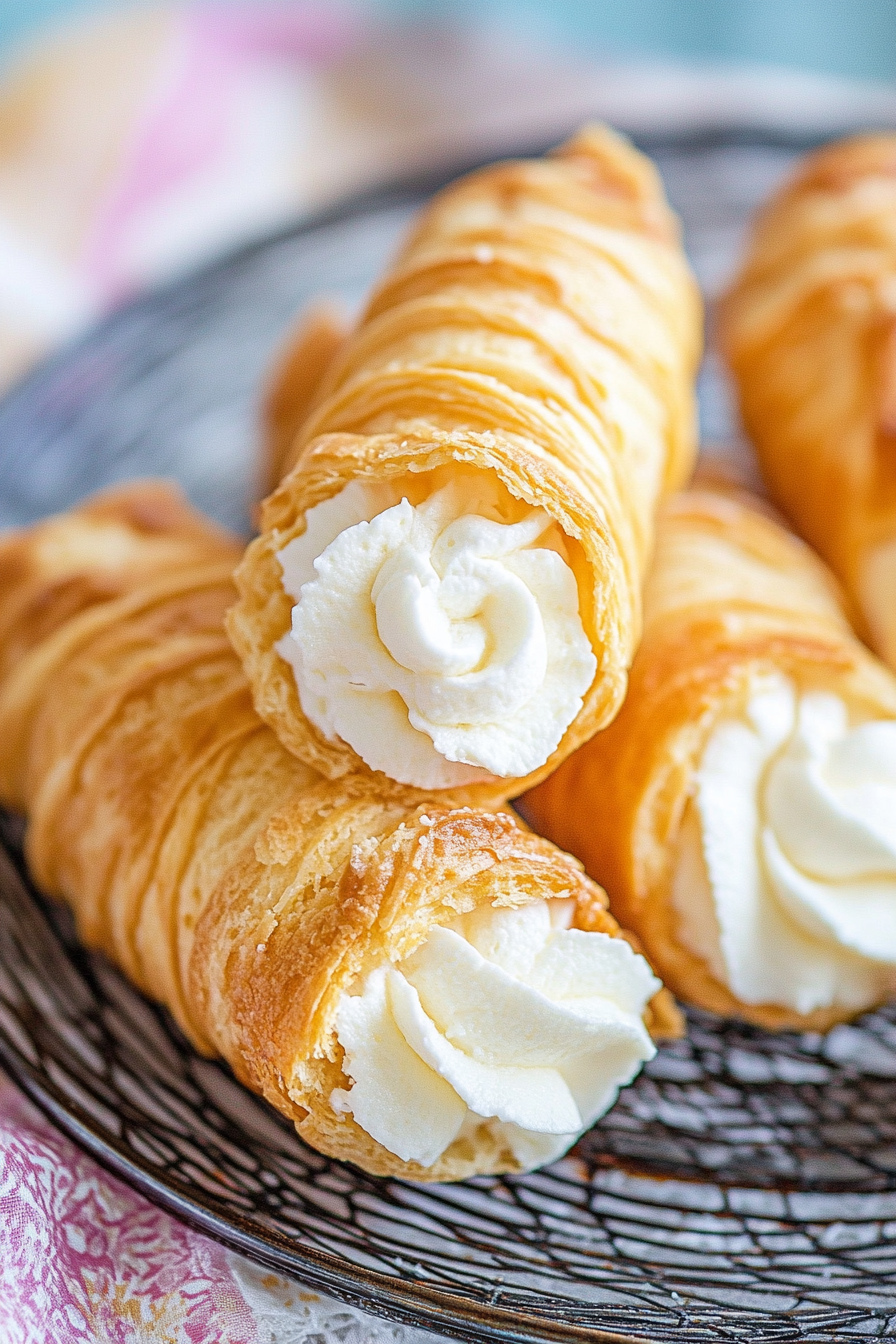 Easy Homemade Cream Horns