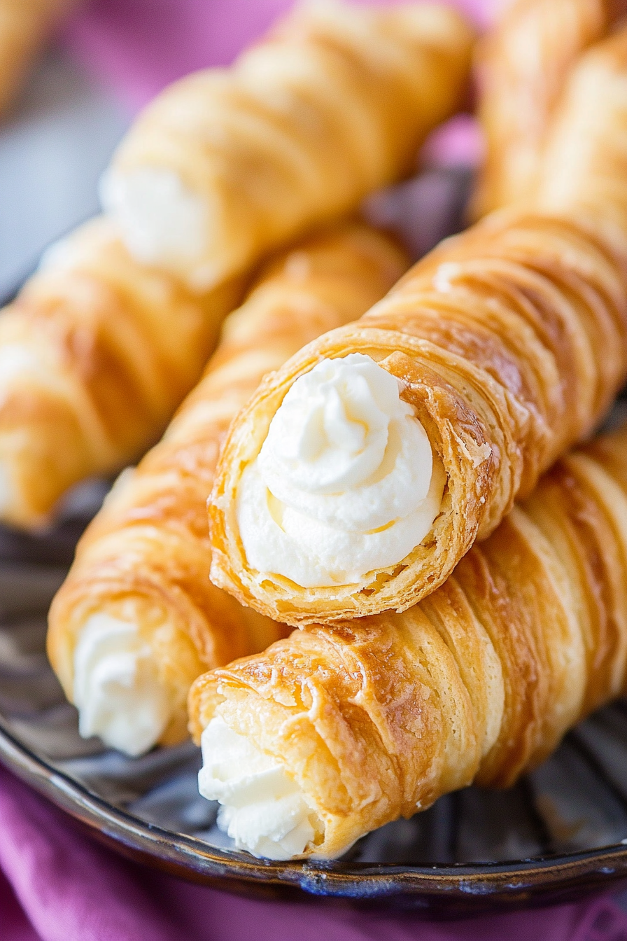 Easy Homemade Cream Horns