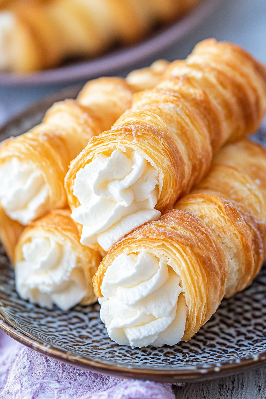 Easy Homemade Cream Horns