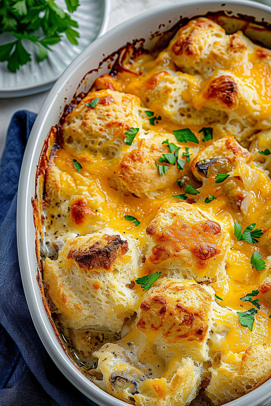 Easy Chicken Bubble Biscuit Bake