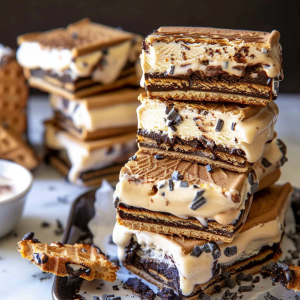 Easy S’mores Ice Cream Sandwiches