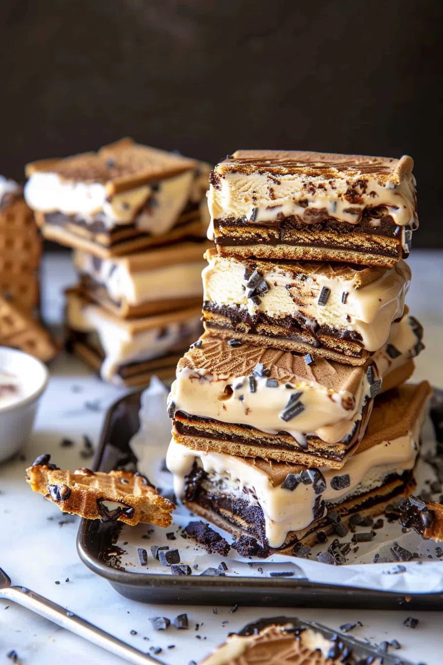 Easy S’mores Ice Cream Sandwiches
