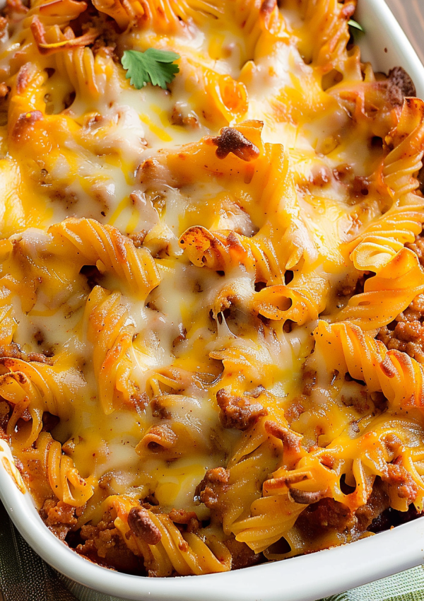 Easy Sloppy Joe Pasta Bake