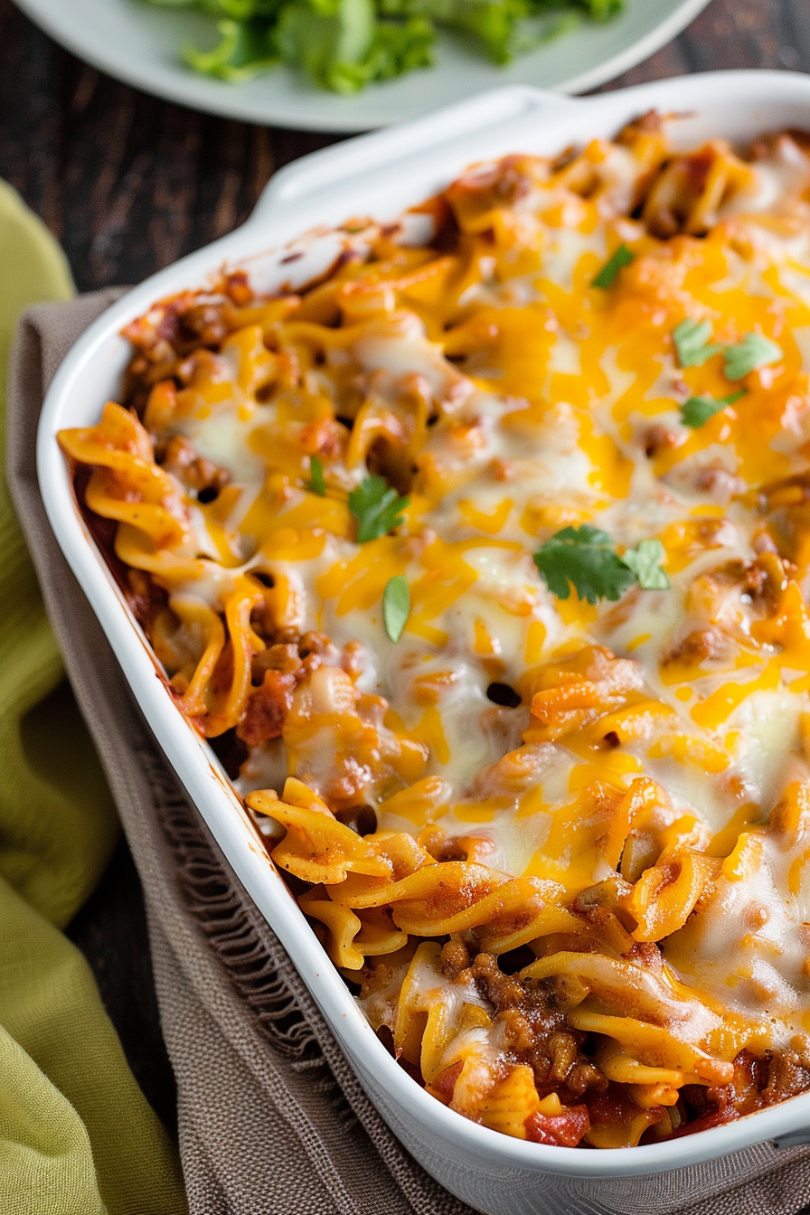 Easy Sloppy Joe Pasta Bake