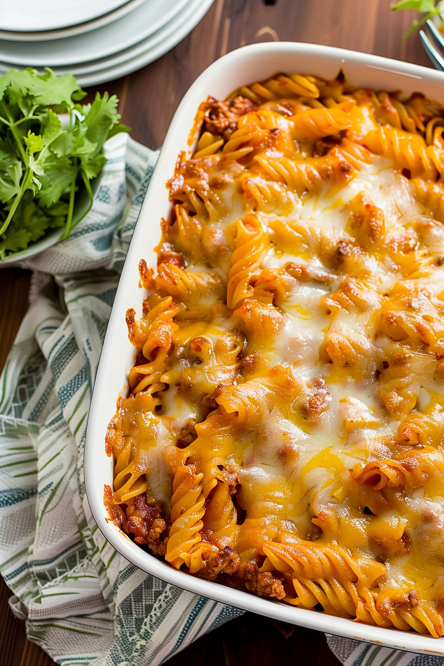 Easy Sloppy Joe Pasta Bake