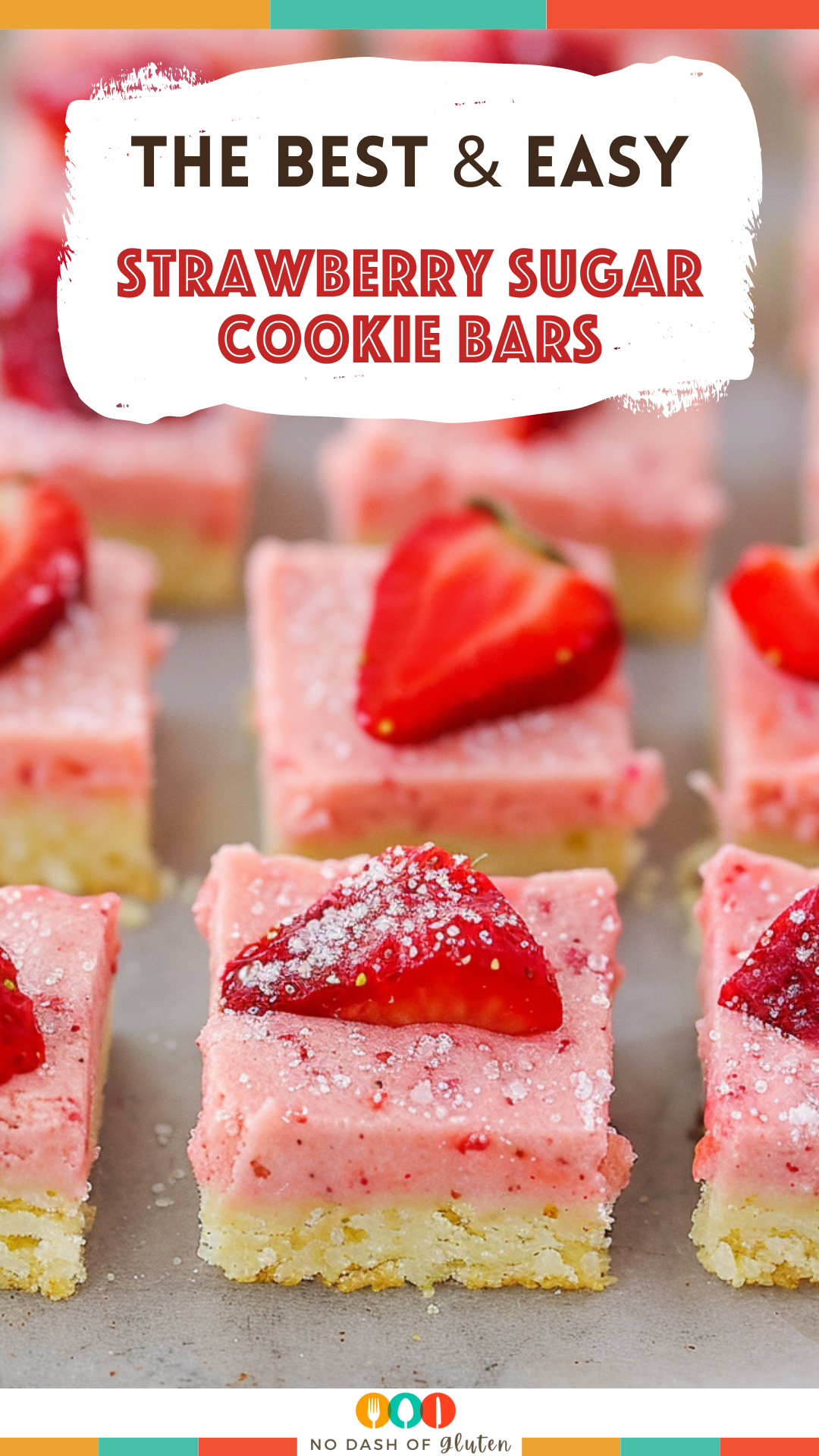 Easy Strawberry Sugar Cookie Bars