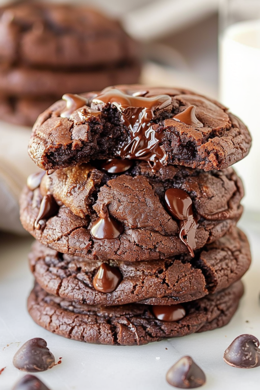 Easy Triple Chocolate Cookies