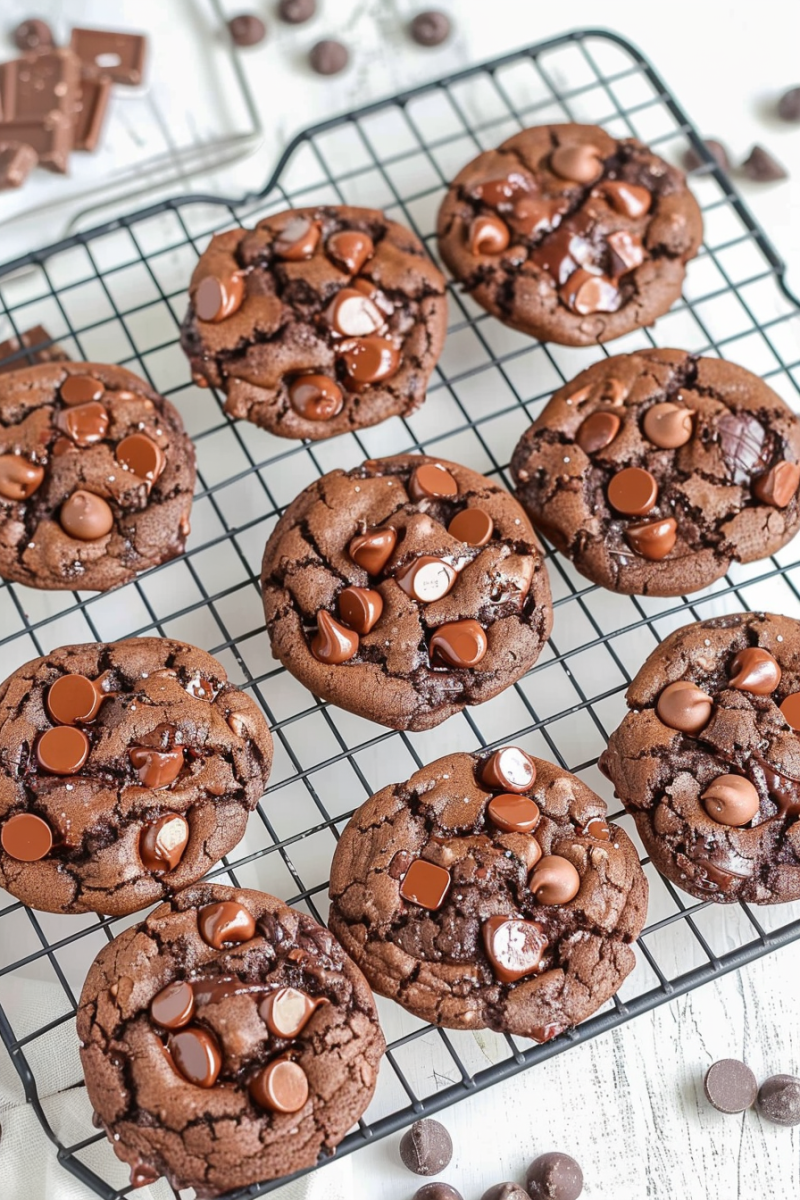 Easy Triple Chocolate Cookies