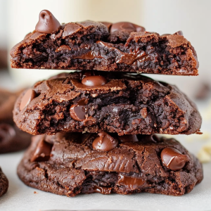 Easy Triple Chocolate Cookies