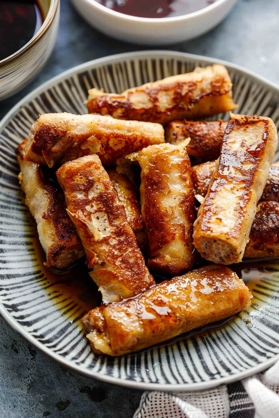 French Toast Sausage Roll-Ups Recipe