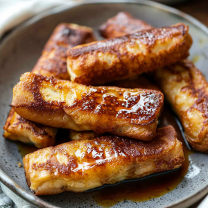 French Toast Sausage Roll-Ups Recipe