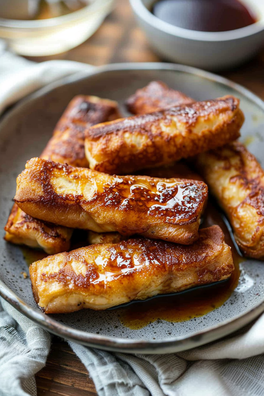 French Toast Sausage Roll-Ups Recipe