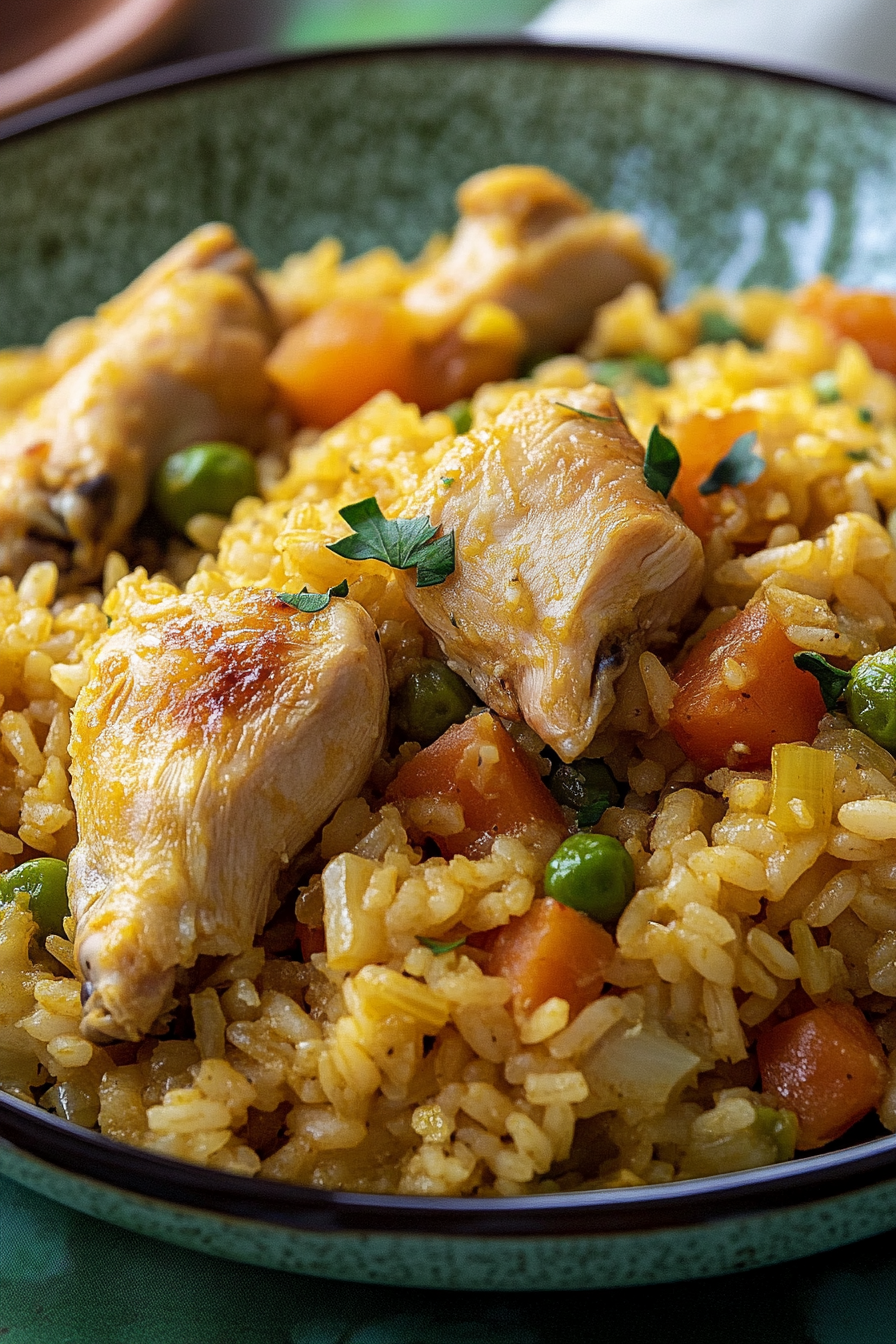 Classic Brazilian Chicken and Rice Galinhada