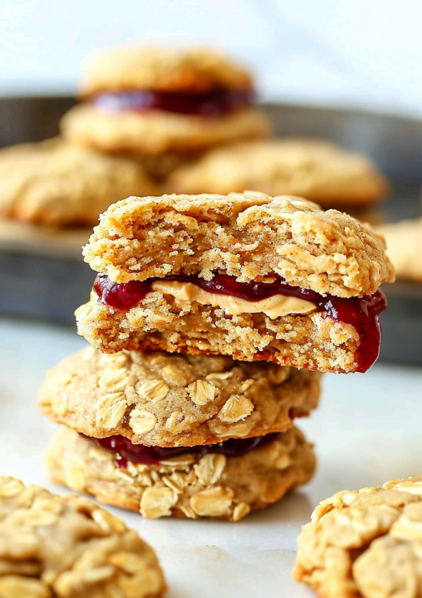 Delicious Flourless Peanut Butter Jelly Cookies