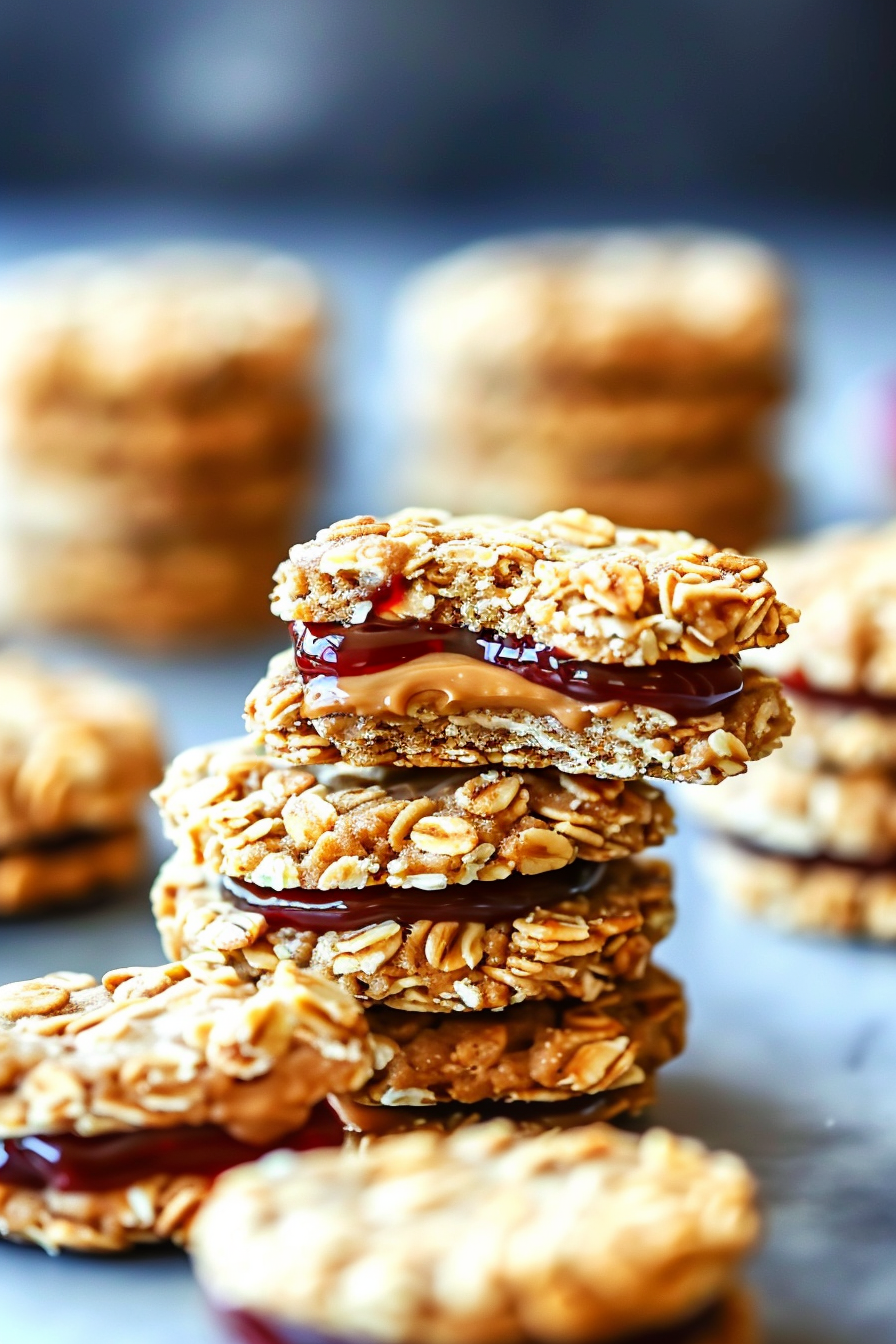 Delicious Flourless Peanut Butter Jelly Cookies