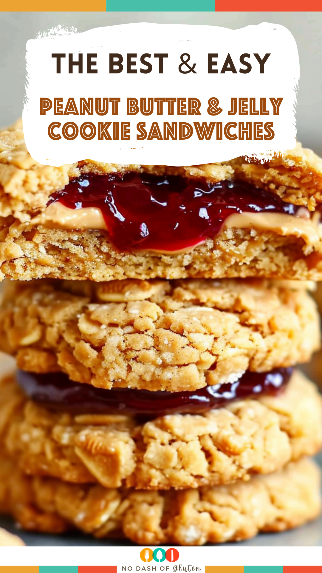 Delicious Flourless Peanut Butter Jelly Cookies