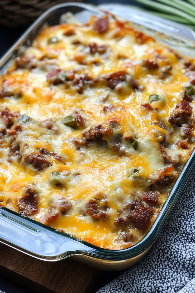 Keto Bacon Cheeseburger Casserole