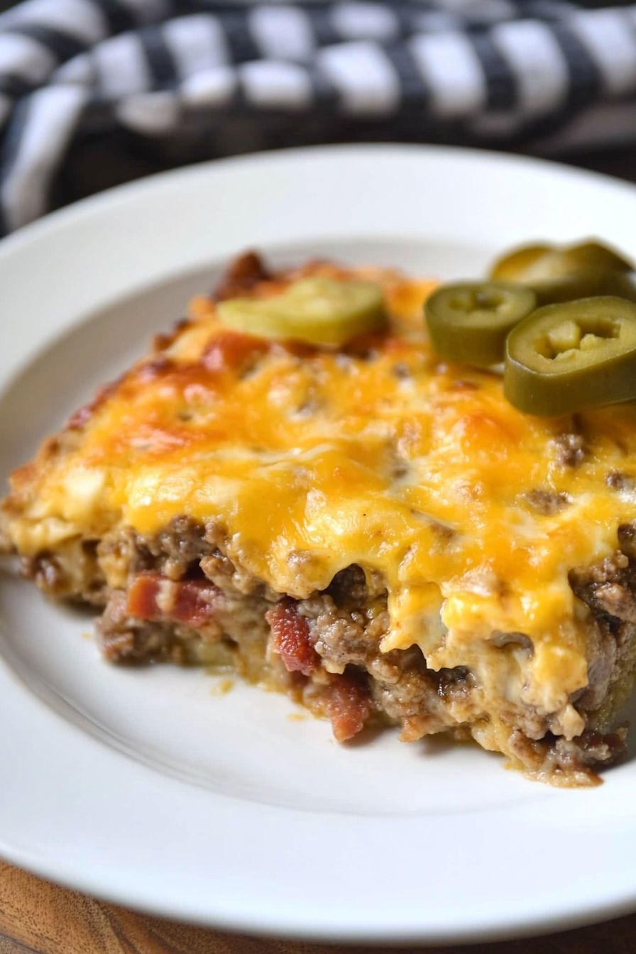 Keto Bacon Cheeseburger Casserole