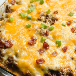 Keto Bacon Cheeseburger Casserole