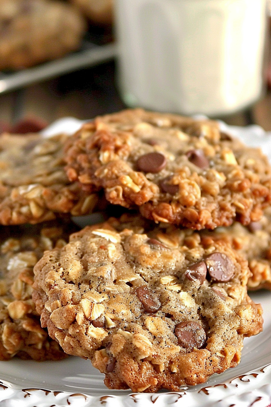 Loaded Oatmeal Chocolate Chip Cookies Recipe