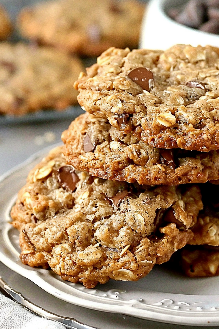 Loaded Oatmeal Chocolate Chip Cookies Recipe