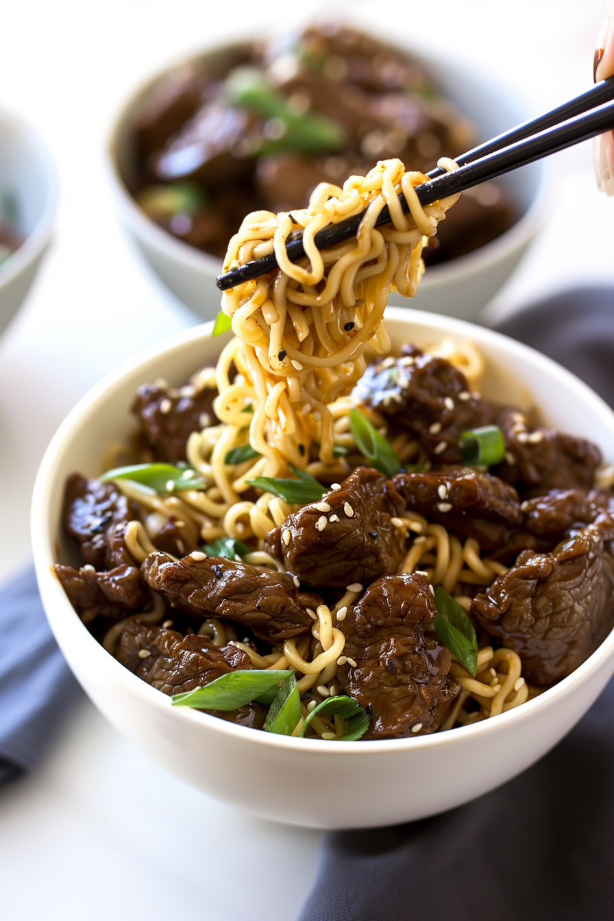 Mongolian Beef Ramen Recipe