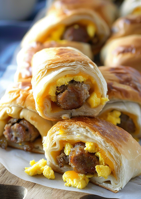 Delicious Sausage and Egg Roll-Ups