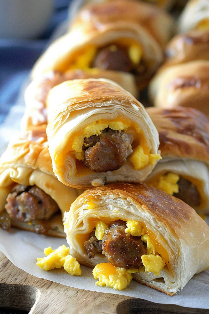 Delicious Sausage and Egg Roll-Ups