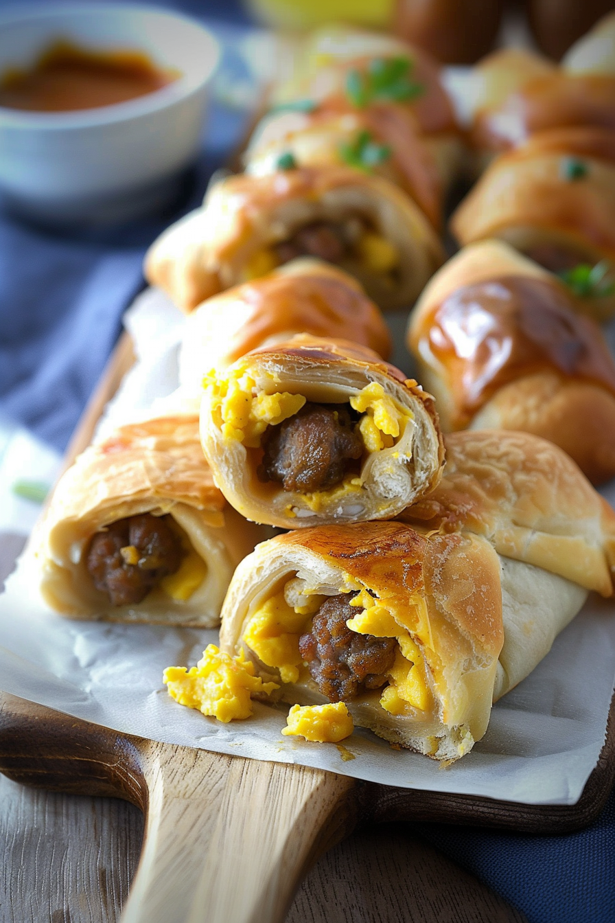 Delicious Sausage and Egg Roll-Ups