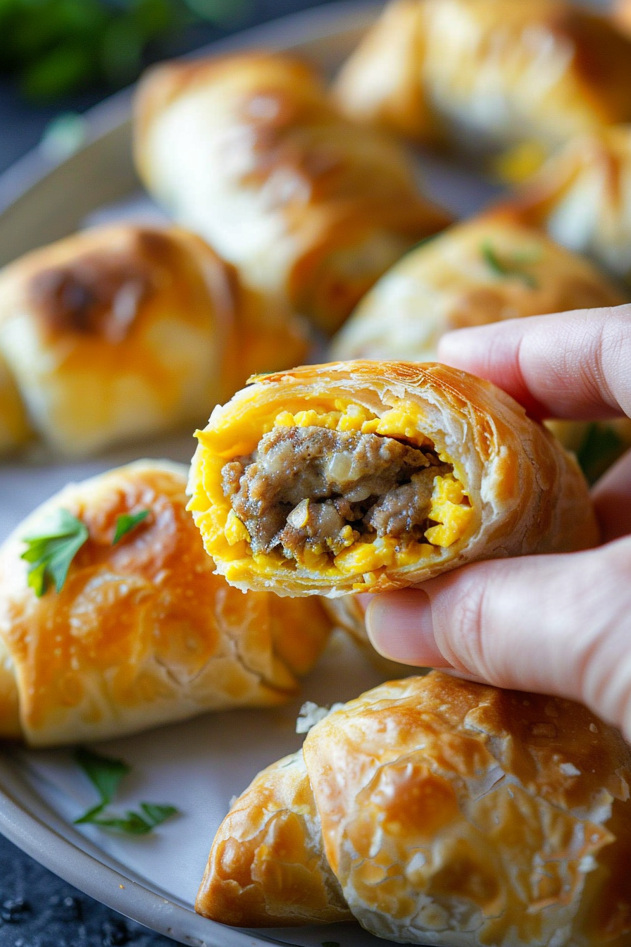 Delicious Sausage and Egg Roll-Ups