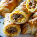 Delicious Sausage and Egg Roll-Ups