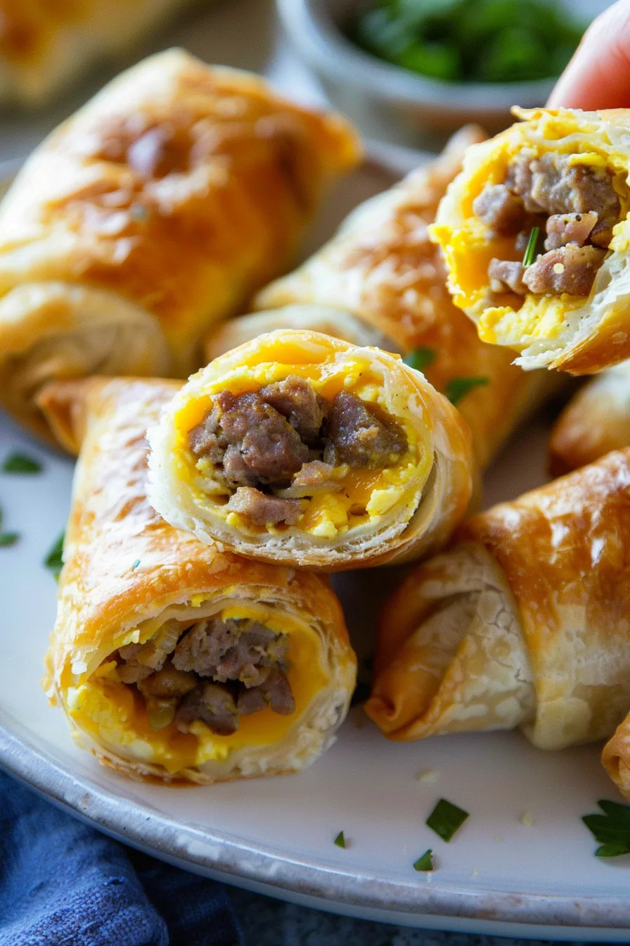 Delicious Sausage and Egg Roll-Ups