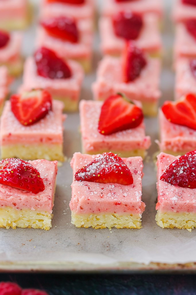 Easy Strawberry Sugar Cookie Bars