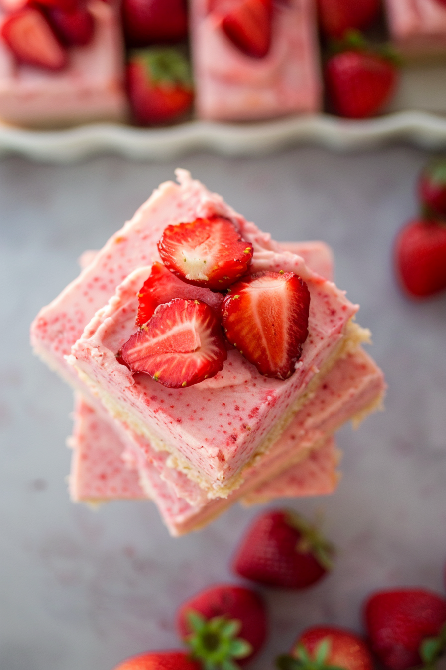 Easy Strawberry Sugar Cookie Bars