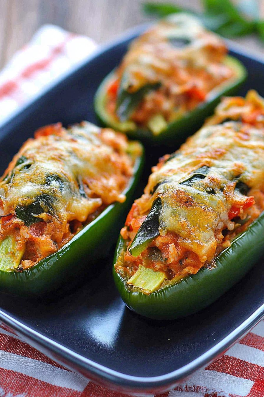 Delicious Stuffed Poblano Peppers