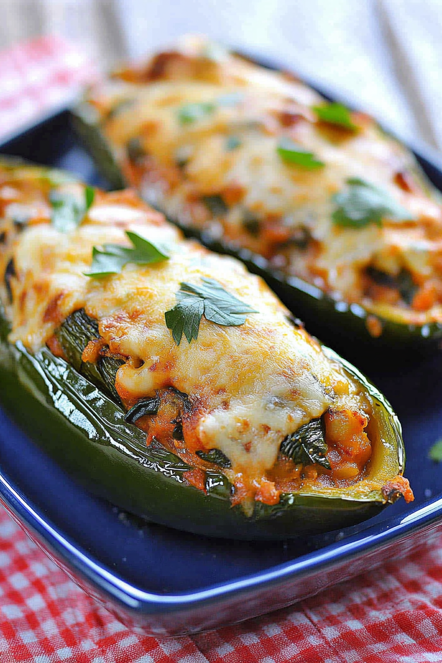 Delicious Stuffed Poblano Peppers