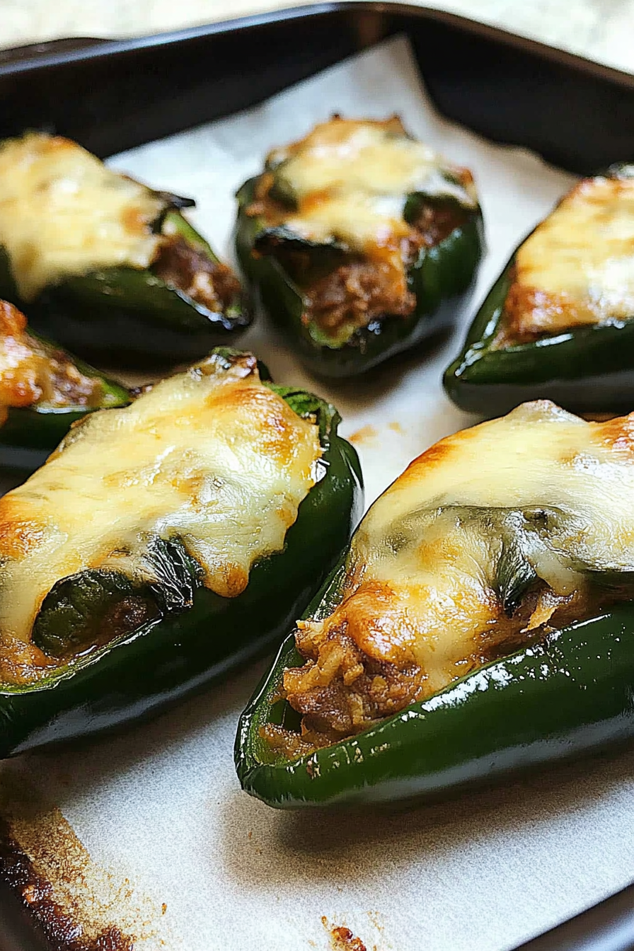 Delicious Stuffed Poblano Peppers