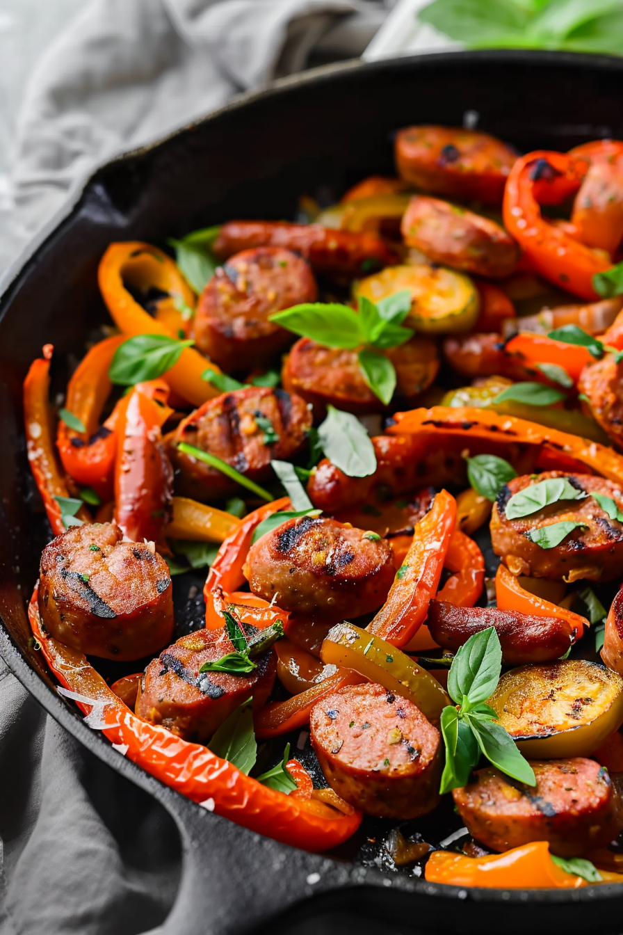 Easy Italian Sausage with Peppers and Onions