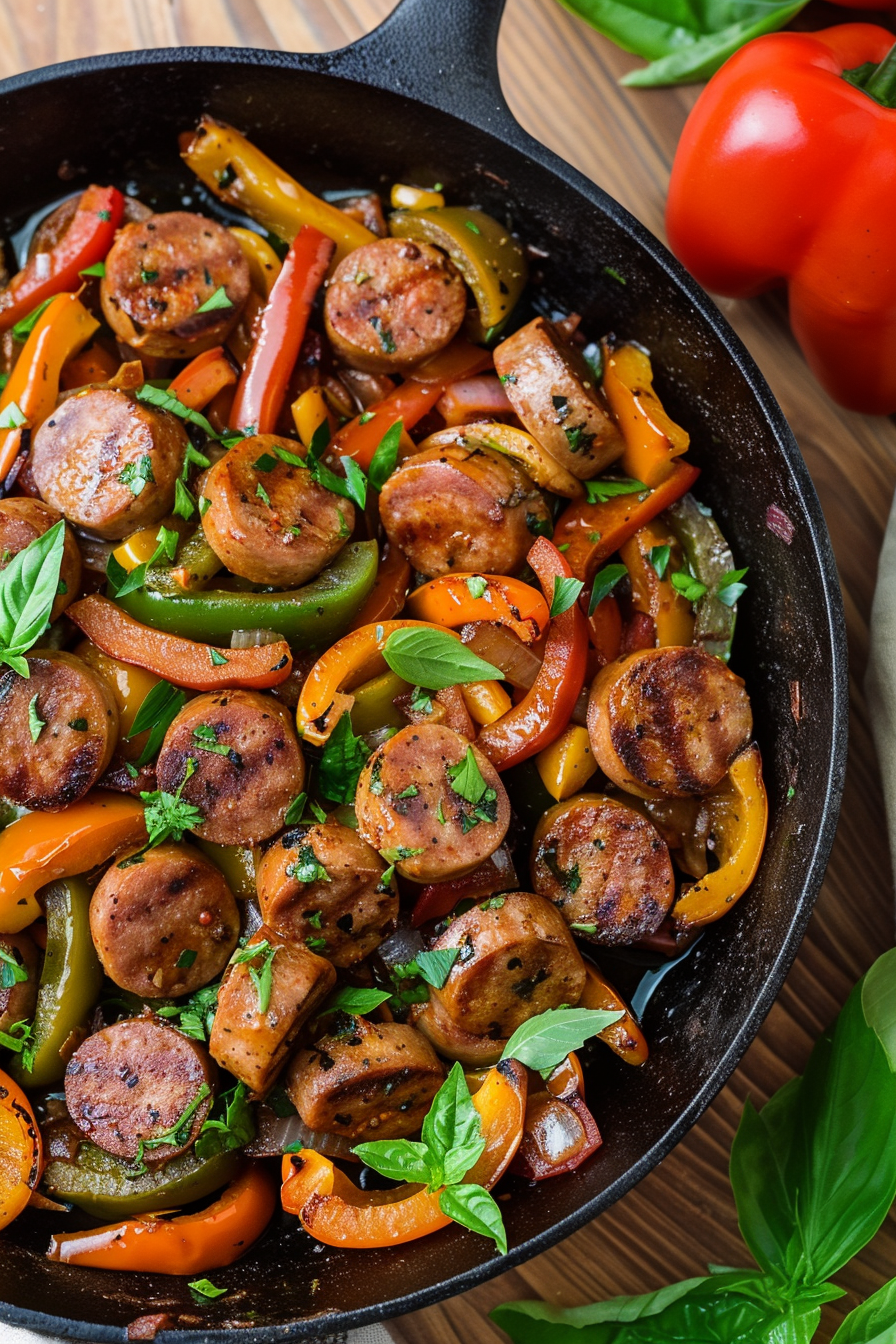 Easy Italian Sausage with Peppers and Onions