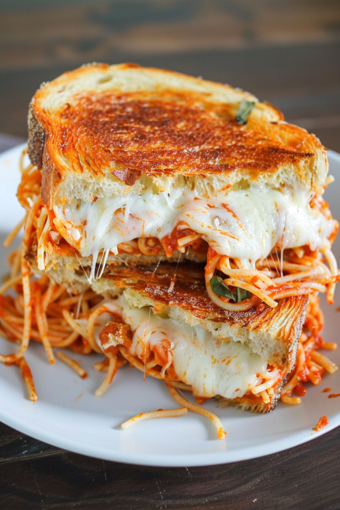 Spaghetti Grilled Cheese Recipe