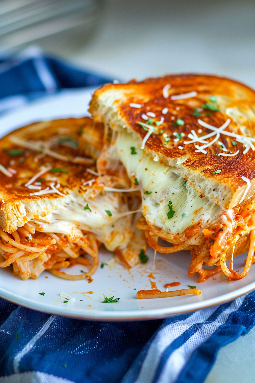 Spaghetti Grilled Cheese Recipe