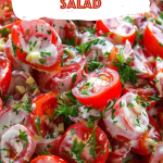 Tomato Garlic Salad Recipe