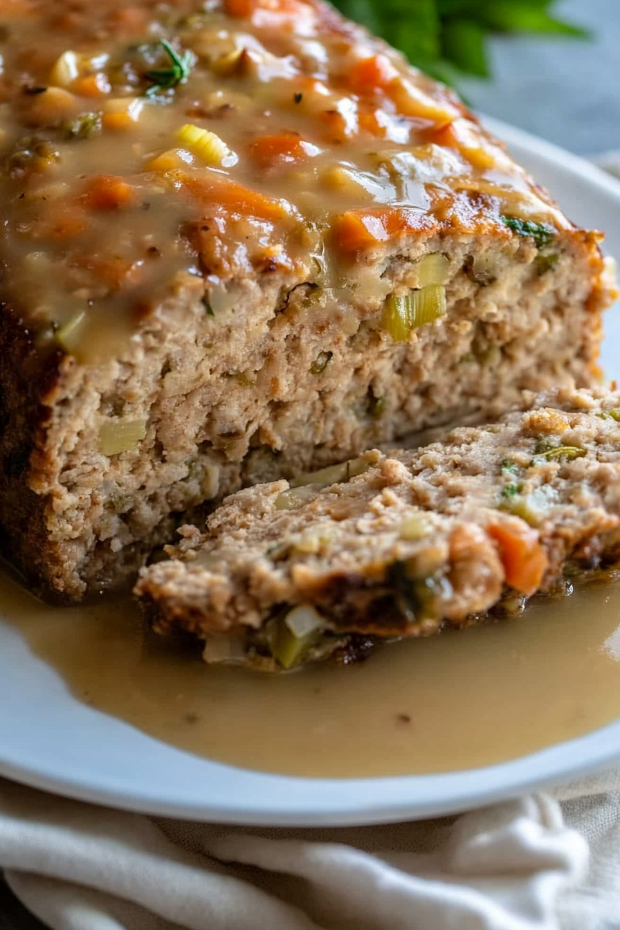 Homemade Turkey Stuffing Meatloaf