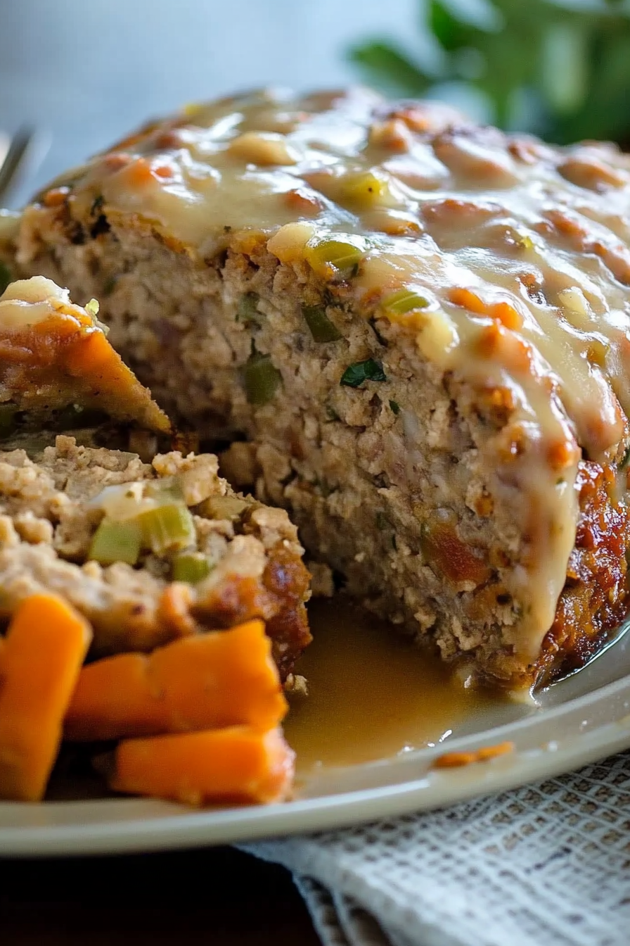 Homemade Turkey Stuffing Meatloaf