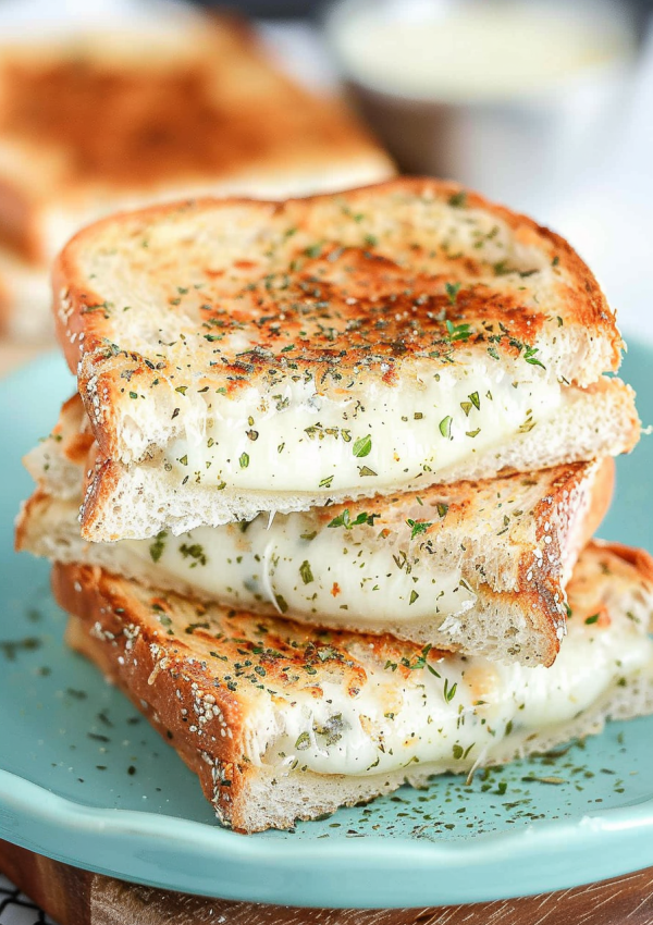 White Pizza Grilled Cheese Sandwiches Recipe