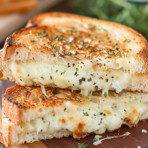 White Pizza Grilled Cheese Sandwiches Recipe