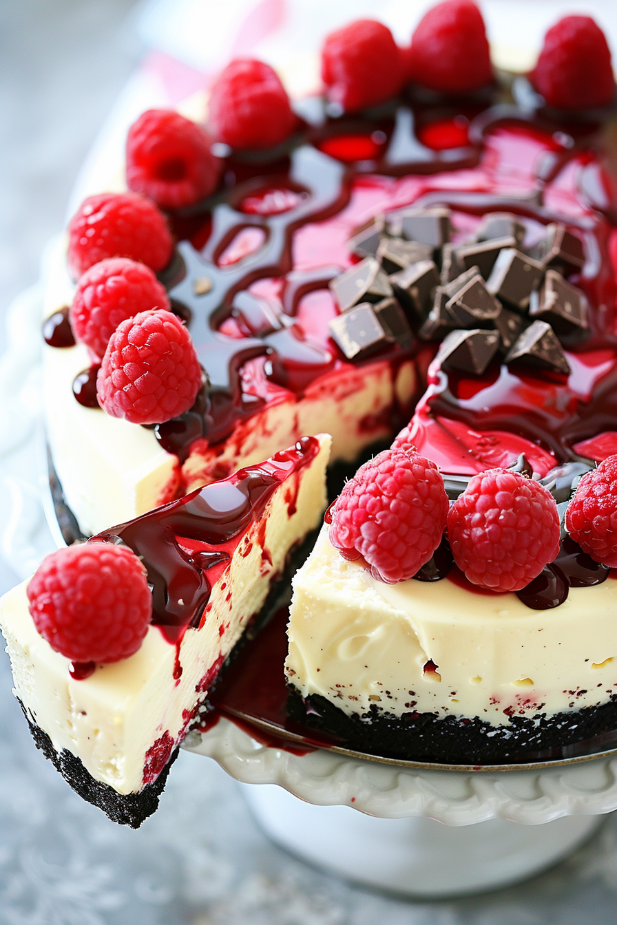 White Chocolate Raspberry Cheesecake Recipe