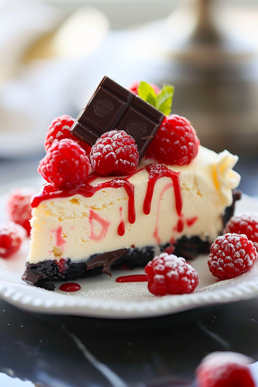 White Chocolate Raspberry Cheesecake Recipe